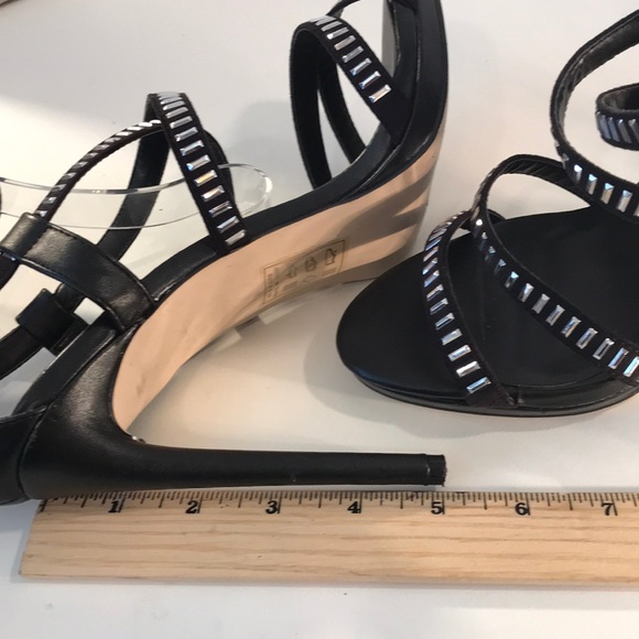 Scene Weaver Black Stilettos w/ Silver Accent 9.5 - Picture 6 of 8